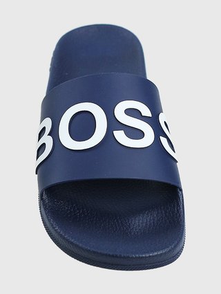 Сині шльопанці BOSS : фото 3 - Invogue
