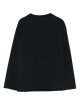 Чёрный джемпер EMPORIO ARMANI KIDS из хлопка: фото 2 - Invogue