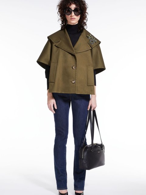 Зелене пончо MAX MARA : фото 3 - Invogue