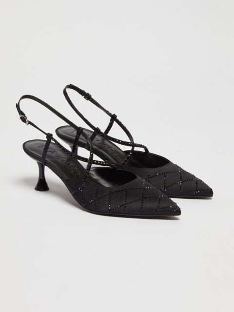 Чорні мюлі MAX&CO зі стразами: фото 2 - Invogue