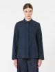 Темно-синя сорочка Max Mara з льону: фото 2 - Invogue
