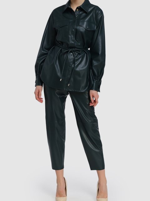 Зелёная рубашка MARC CAIN: фото 1 - Invogue