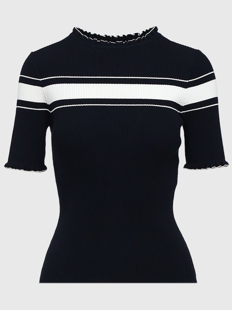 Тёмно-синий свитер MARELLA: фото - Invogue