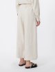 Кремові укорочені брюки Weekend Max Mara з льону: фото 3 - Invogue