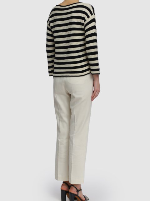 Белые брюки MARELLA: фото 2 - Invogue