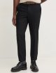 Черные брюки BOSS из смеси шерсти: фото 1 - Invogue