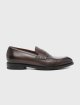 Темно-коричневі лофери ZEGNA зі шкіри: фото - Invogue