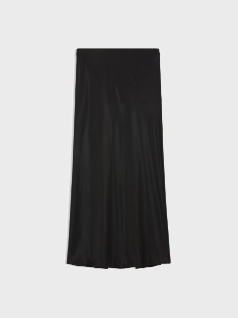 Чорна спідниця BOSS атласна: фото - Invogue