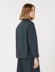 Темно-синя сорочка Max Mara у стилі сафарі з бавовни: фото 3 - Invogue