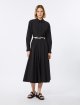 Чорна сукня-сорочка з поясом Max Mara з бавовни: фото 1 - Invogue
