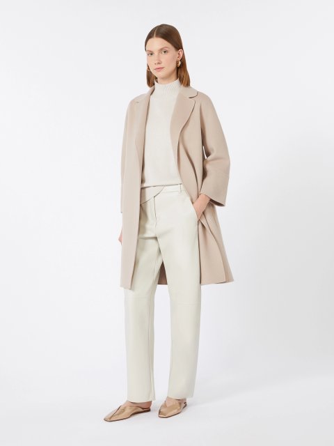Бежеве пальто MAX MARA з чистої вовни: фото 1 - Invogue