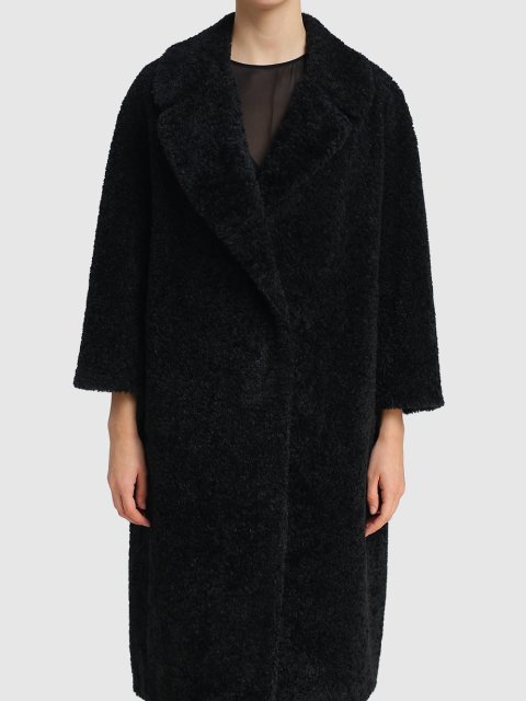 Чёрная шуба MAX MARA: фото 3 - Invogue