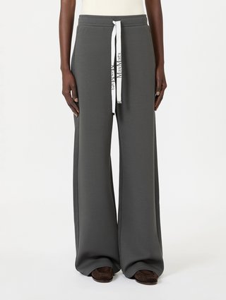 Тёмно-серые брюки Max Mara из хлопка и полиэстера: фото 2 - Invogue