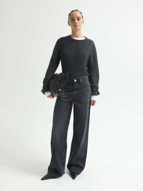 Темно-сірі джинси DALA з бавовни: фото - Invogue