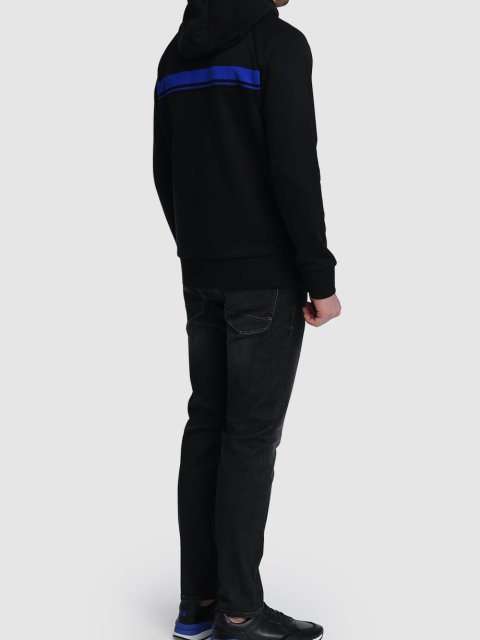 Черное худи BOSS: фото 2 - Invogue