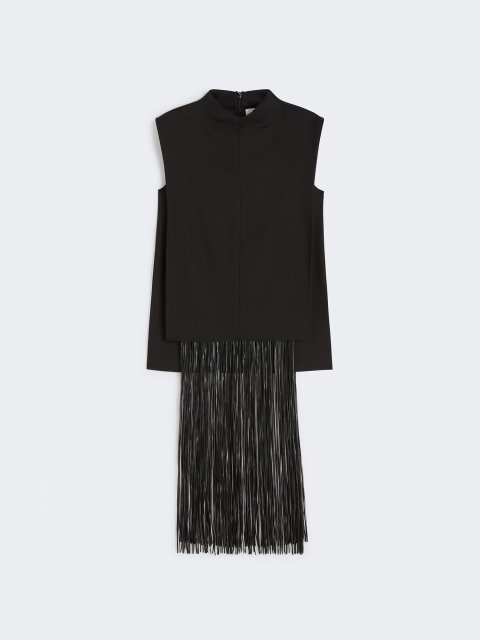 Черный топ SPORTMAX без рукавов: фото - Invogue