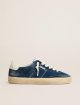 Сині снікерси GOLDEN GOOSE зі шкіри: фото - Invogue