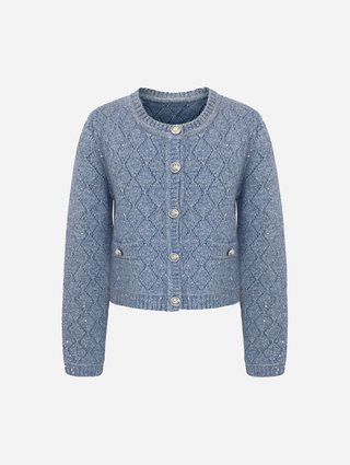 Синий жакет THELAURENT из акрила: фото - Invogue