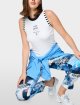 Белый топ Marc Cain из хлопка с принтом: фото 2 - Invogue
