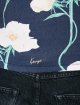 Темно-синя футболка Kenzo з бавовни з квітковим принтом: фото 5 - Invogue