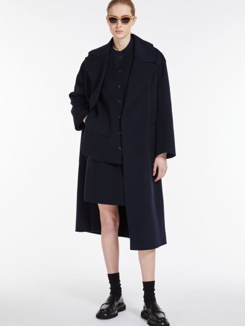 Темно-синє пальто MAX MARA : фото 4 - Invogue