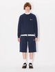 Синий свитшот Kenzo рельефный: фото 5 - Invogue