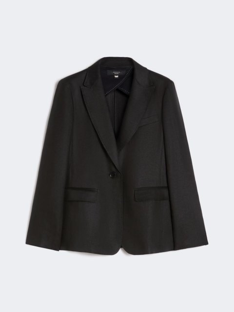 Чорний жакет Weekend Max Mara з льону: фото - Invogue