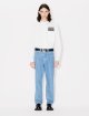 Біла сорочка Kenzo з офіцерським коміром: фото 4 - Invogue
