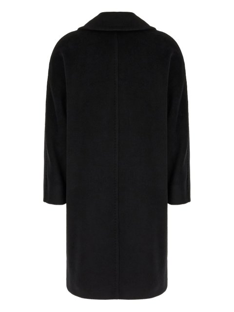 Чорне пальто MAX MARA з альпаки та вовни: фото 1 - Invogue