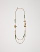 Золотисте кольє WEEKEND ACCESSORIES двониткове: фото - Invogue