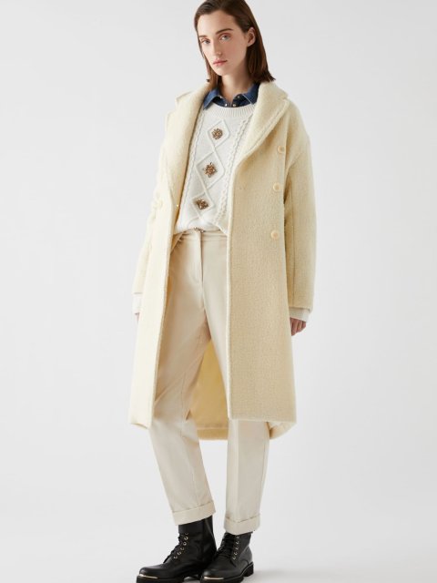 Кремове пальто PENNYBLACK : фото 4 - Invogue