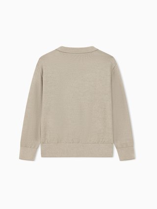 Белый свитер с логотипом Emporio Armani из шерсти: фото 1 - Invogue