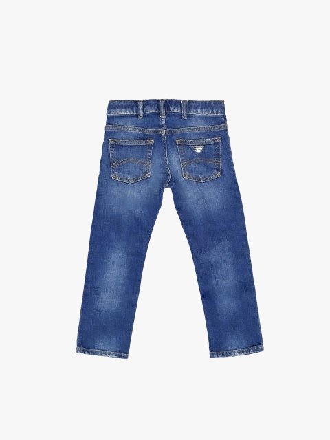 Сині джинси EMPORIO ARMANI KIDS з бавовни: фото 1 - Invogue