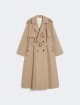 Світло-коричневий плащ WEEKEND MAX MARA з суміші бавовни: фото - Invogue