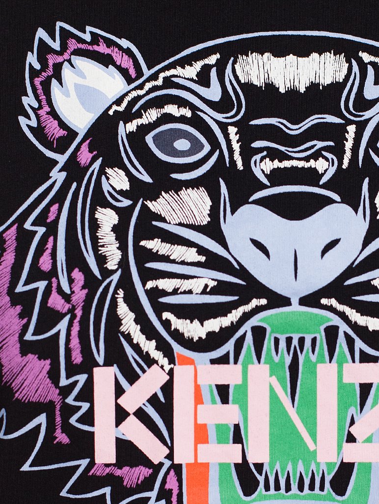 Чёрная футболка KENZO: фото 7 - Invogue