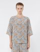 Блакитна блуза WEEKEND MAX MARA з шовкового крепдешину: фото 2 - Invogue