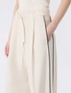 Молочні штани Weekend Max Mara з ліоцелу та бавовни: фото 4 - Invogue