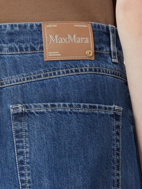 Сині джинси MAX MARA з бавовняного деніму: фото 4 - Invogue