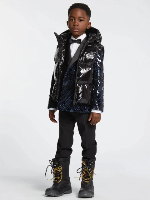 Чорний жилет DSQUARED KID : фото 1 - Invogue