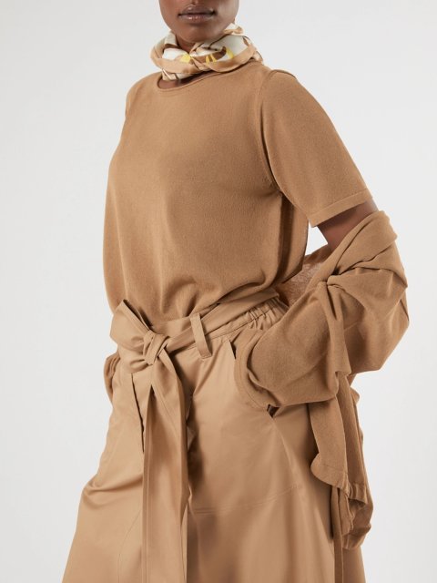 Юбка из эластичного хлопкового габардина Marina Rinaldi: фото 4 - Invogue