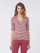 Бордовая футболка Weekend Max Mara из льна и эластана: фото 2 - Invogue