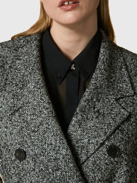 Чорне пальто MARINA RINALDI : фото 2 - Invogue