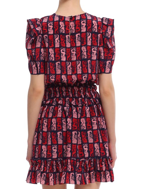 Синее платье KENZO: фото 6 - Invogue