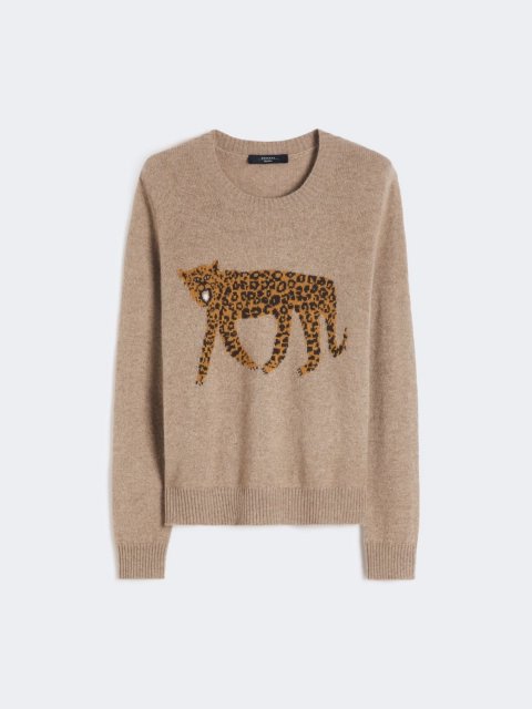 Темно-бежевий светр WEEKEND MAX MARA з чистого кашеміру: фото - Invogue