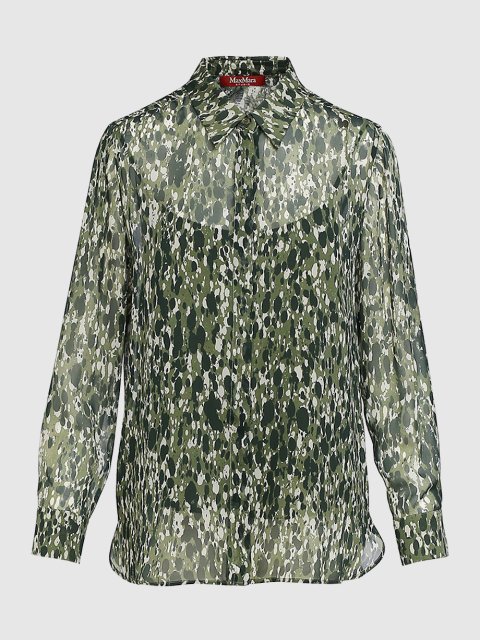 Зелёная рубашка MAX MARA: фото - Invogue