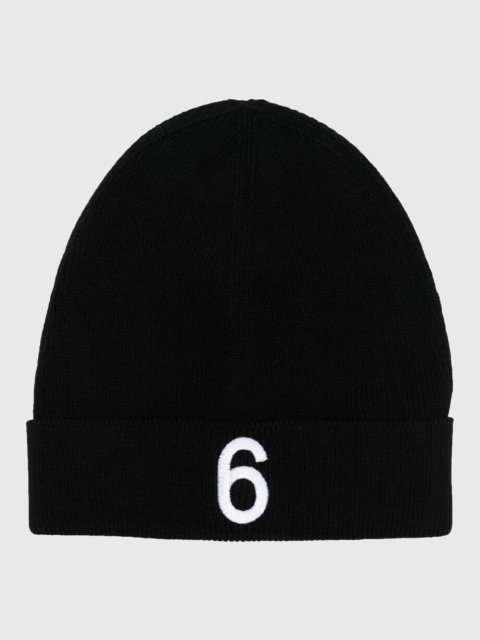 Чёрная шапка MM6 MAISON MARGIELA KIDS: фото - Invogue