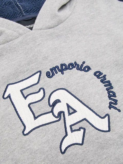 Сіра сукня Emporio Armani з логотипом: фото 3 - Invogue