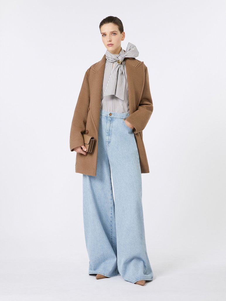 Блакитні джинси MAX MARA широкого крою: фото 1 - Invogue