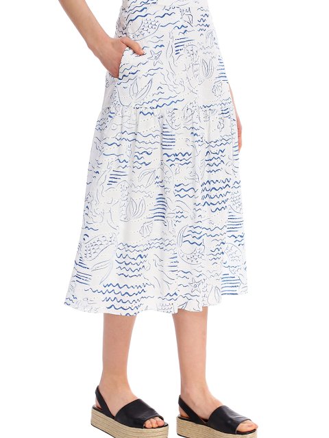 Синяя юбка KENZO: фото 3 - Invogue