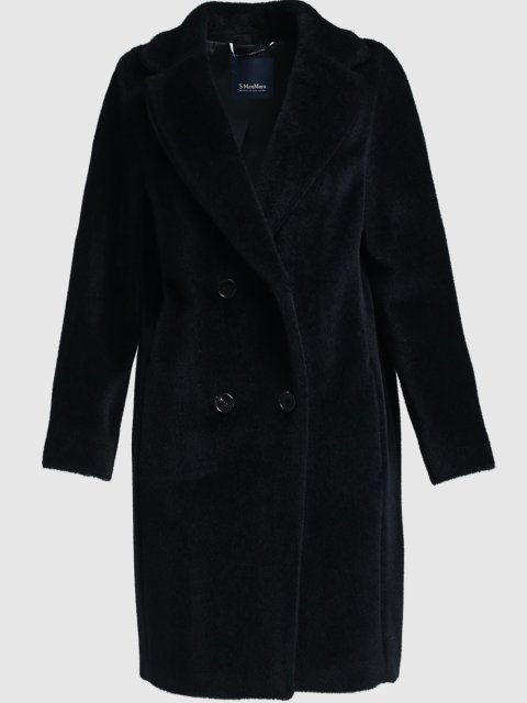 Черное пальто MAX MARA: фото - Invogue